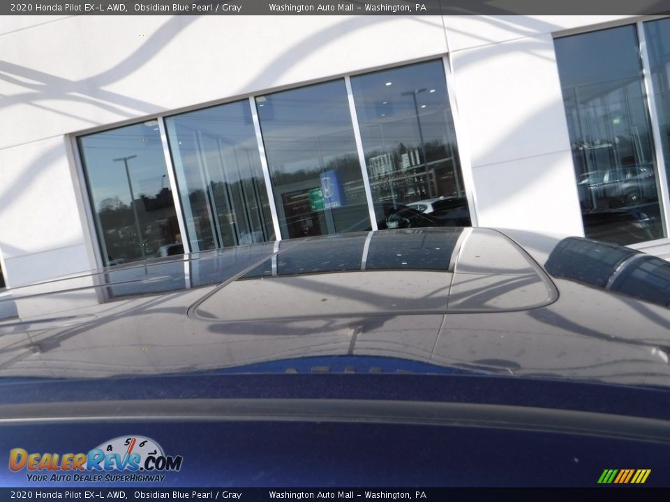 2020 Honda Pilot EX-L AWD Obsidian Blue Pearl / Gray Photo #3