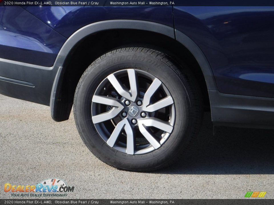 2020 Honda Pilot EX-L AWD Obsidian Blue Pearl / Gray Photo #4
