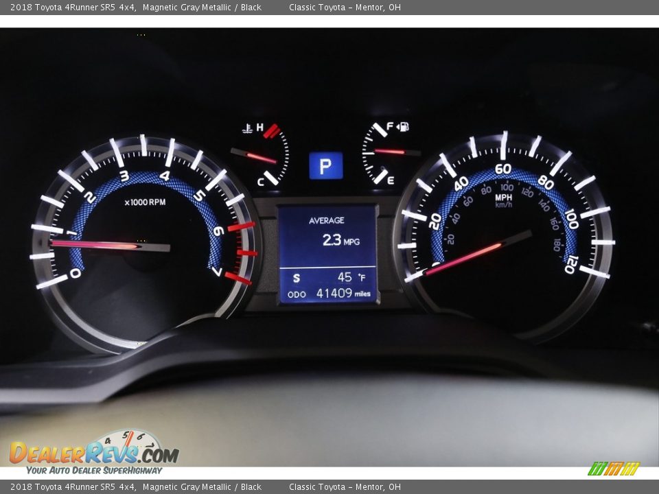 2018 Toyota 4Runner SR5 4x4 Magnetic Gray Metallic / Black Photo #8