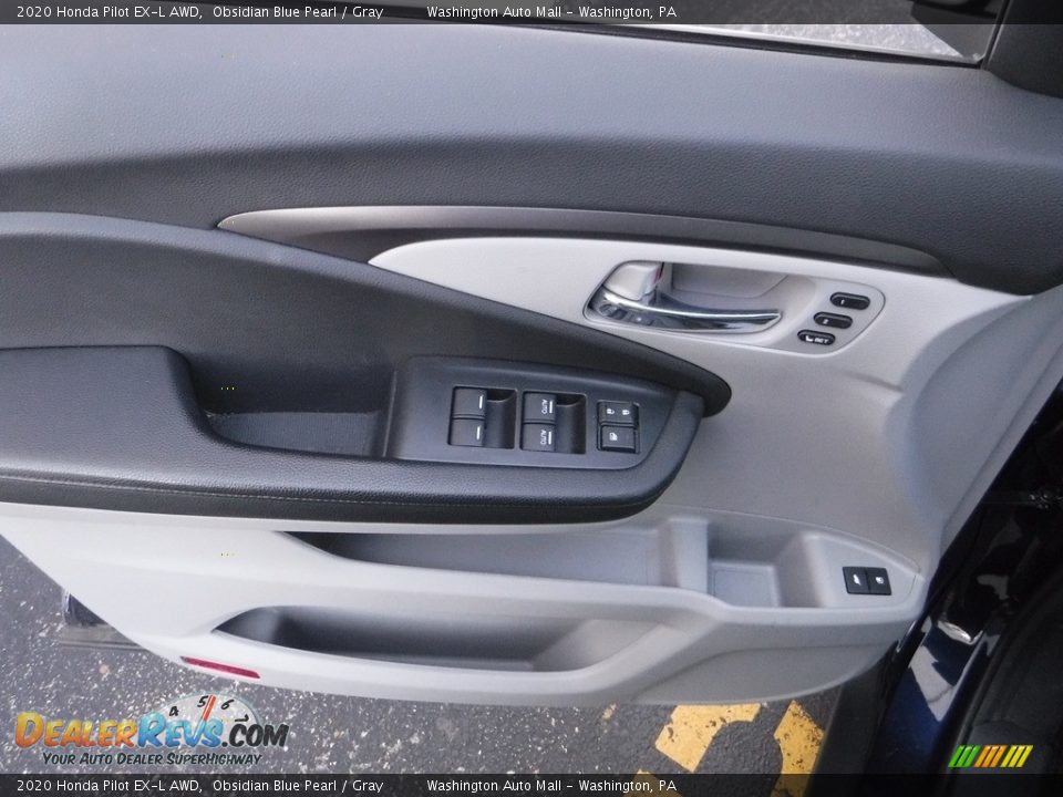 2020 Honda Pilot EX-L AWD Obsidian Blue Pearl / Gray Photo #12