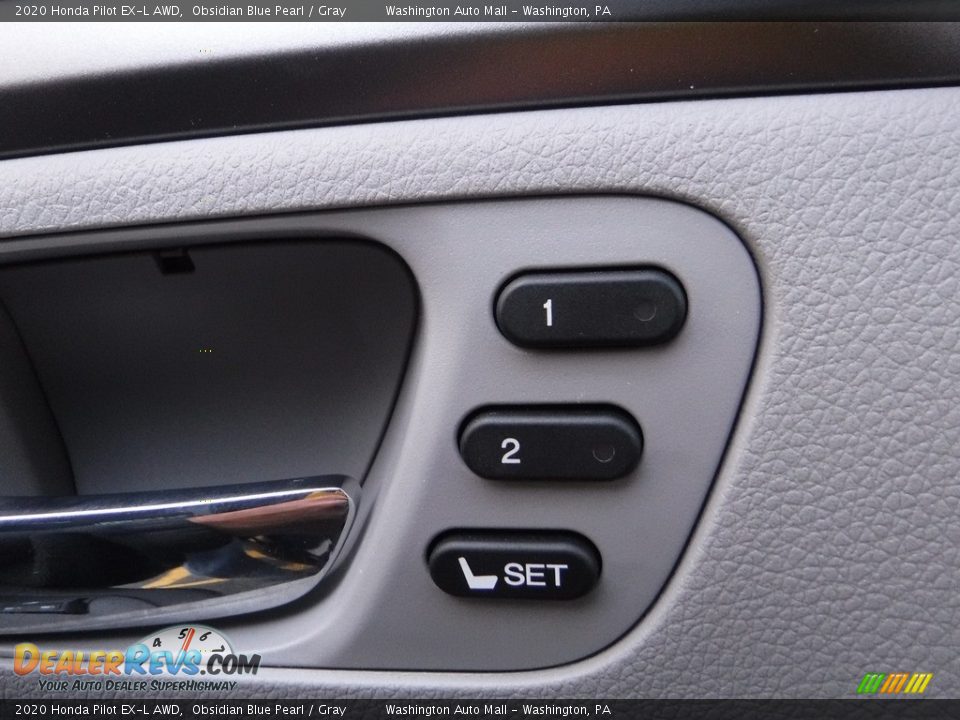 2020 Honda Pilot EX-L AWD Obsidian Blue Pearl / Gray Photo #13