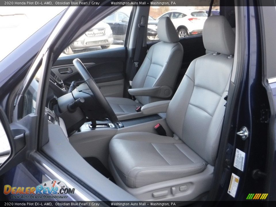 2020 Honda Pilot EX-L AWD Obsidian Blue Pearl / Gray Photo #16