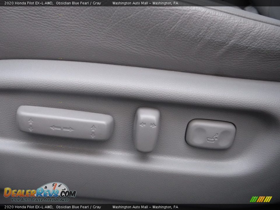 2020 Honda Pilot EX-L AWD Obsidian Blue Pearl / Gray Photo #17