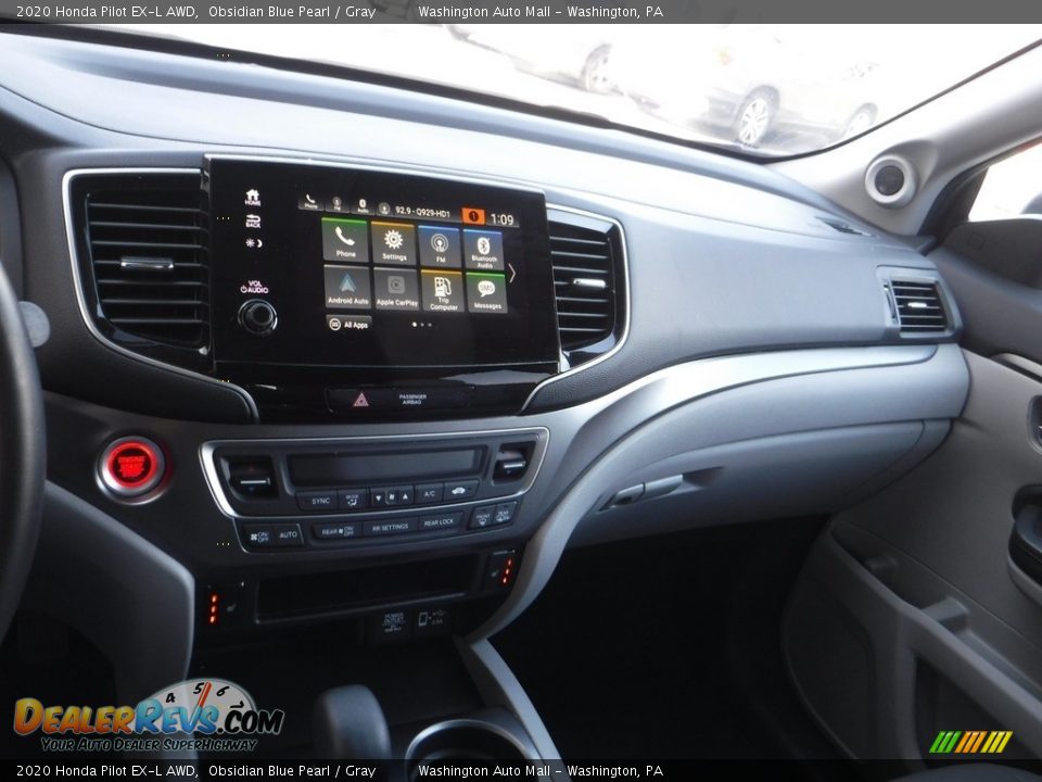 2020 Honda Pilot EX-L AWD Obsidian Blue Pearl / Gray Photo #19