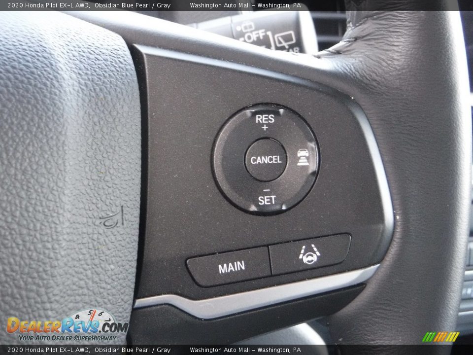 2020 Honda Pilot EX-L AWD Obsidian Blue Pearl / Gray Photo #27