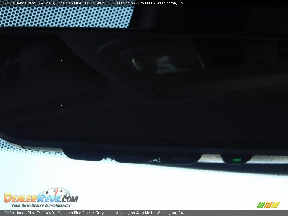2020 Honda Pilot EX-L AWD Obsidian Blue Pearl / Gray Photo #28
