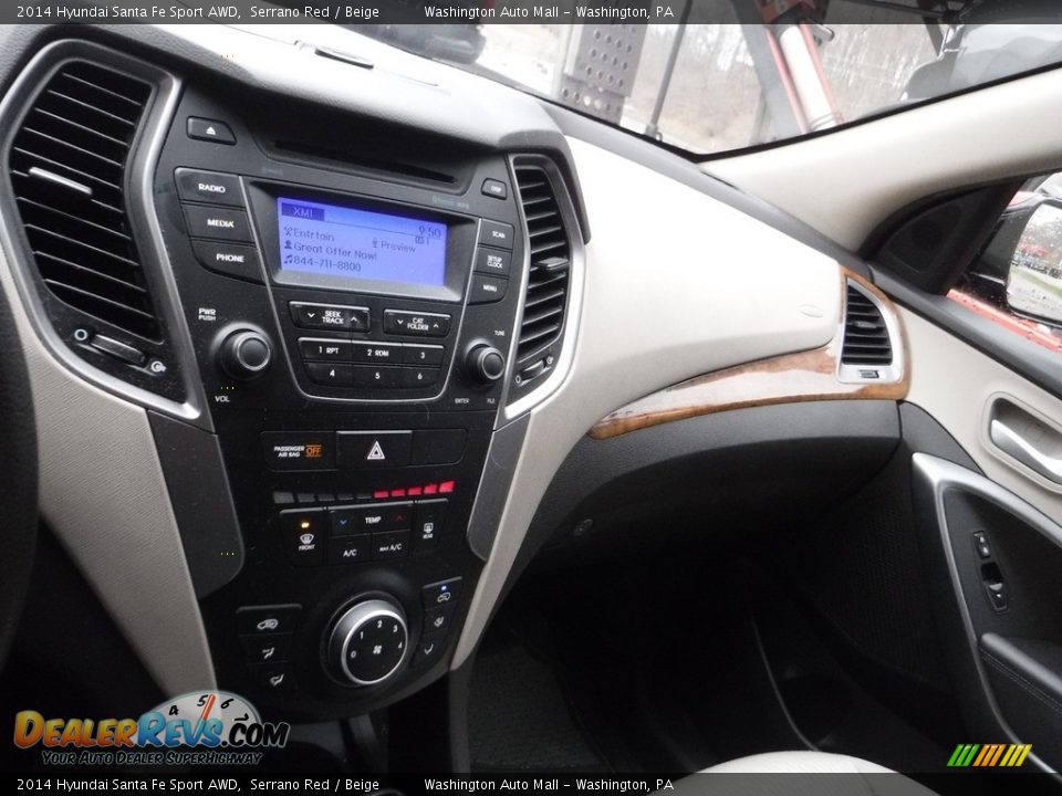 2014 Hyundai Santa Fe Sport AWD Serrano Red / Beige Photo #3