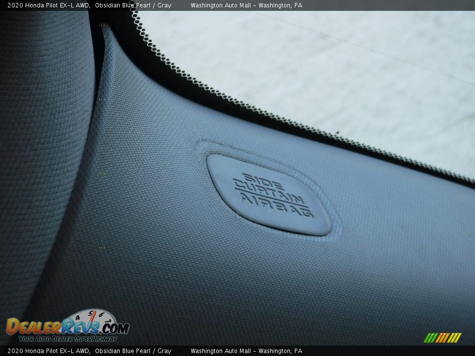 2020 Honda Pilot EX-L AWD Obsidian Blue Pearl / Gray Photo #30