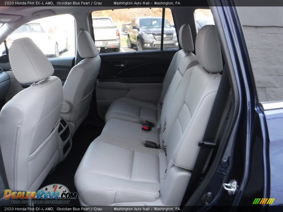 2020 Honda Pilot EX-L AWD Obsidian Blue Pearl / Gray Photo #31