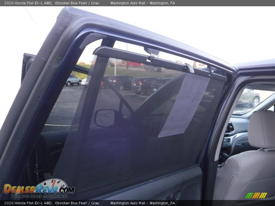 2020 Honda Pilot EX-L AWD Obsidian Blue Pearl / Gray Photo #32