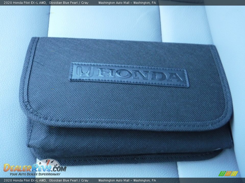 2020 Honda Pilot EX-L AWD Obsidian Blue Pearl / Gray Photo #36