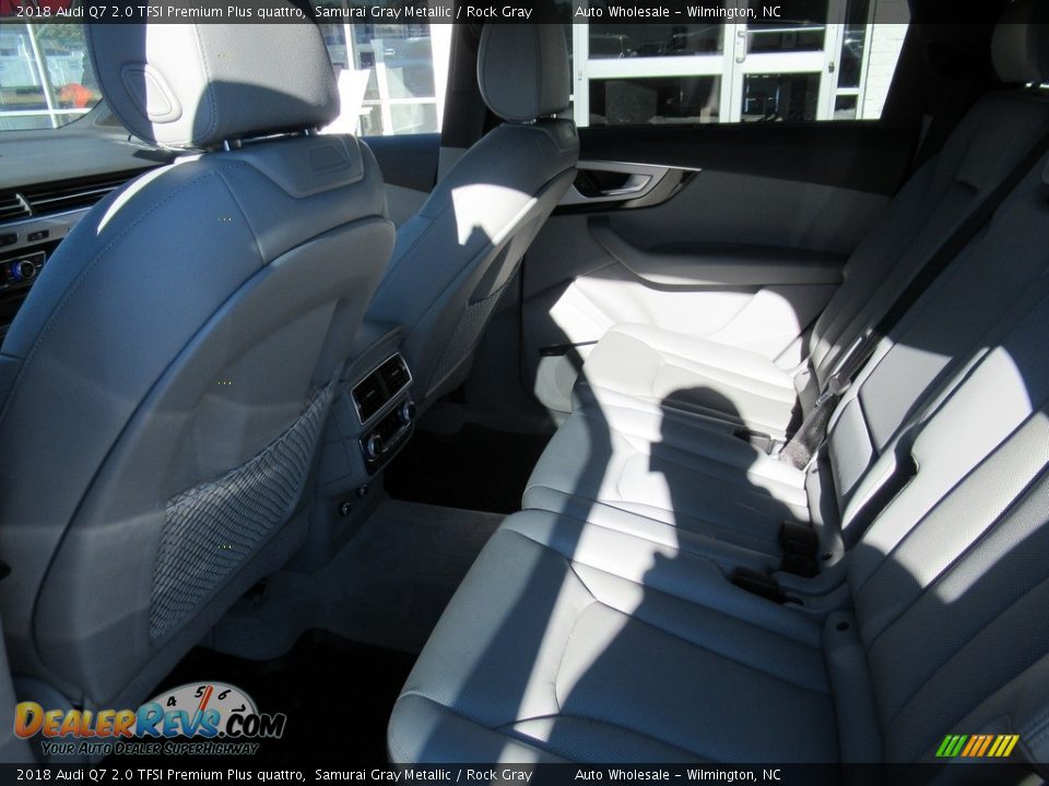 2018 Audi Q7 2.0 TFSI Premium Plus quattro Samurai Gray Metallic / Rock Gray Photo #12
