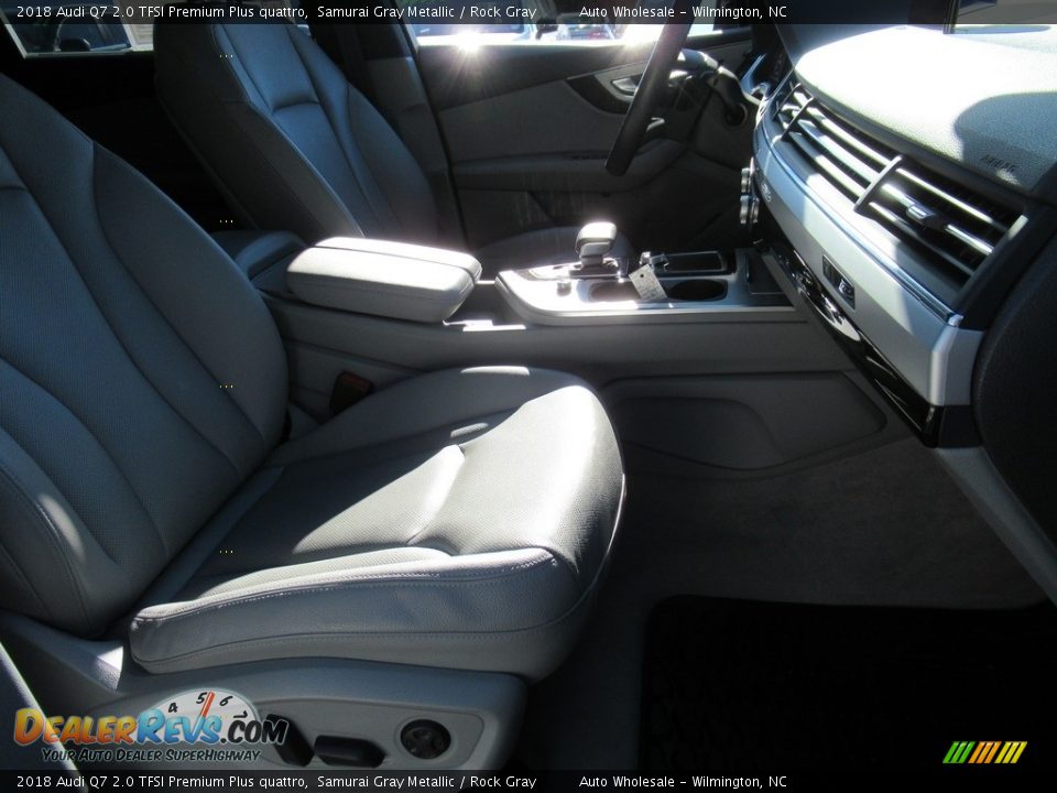 2018 Audi Q7 2.0 TFSI Premium Plus quattro Samurai Gray Metallic / Rock Gray Photo #13