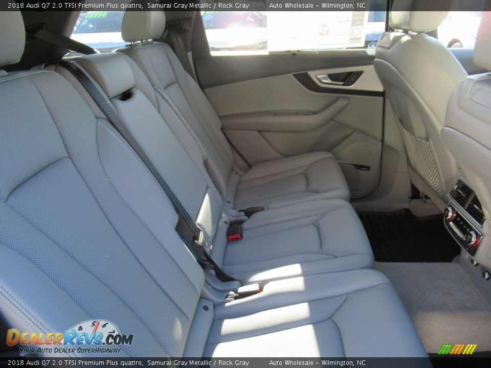 2018 Audi Q7 2.0 TFSI Premium Plus quattro Samurai Gray Metallic / Rock Gray Photo #14