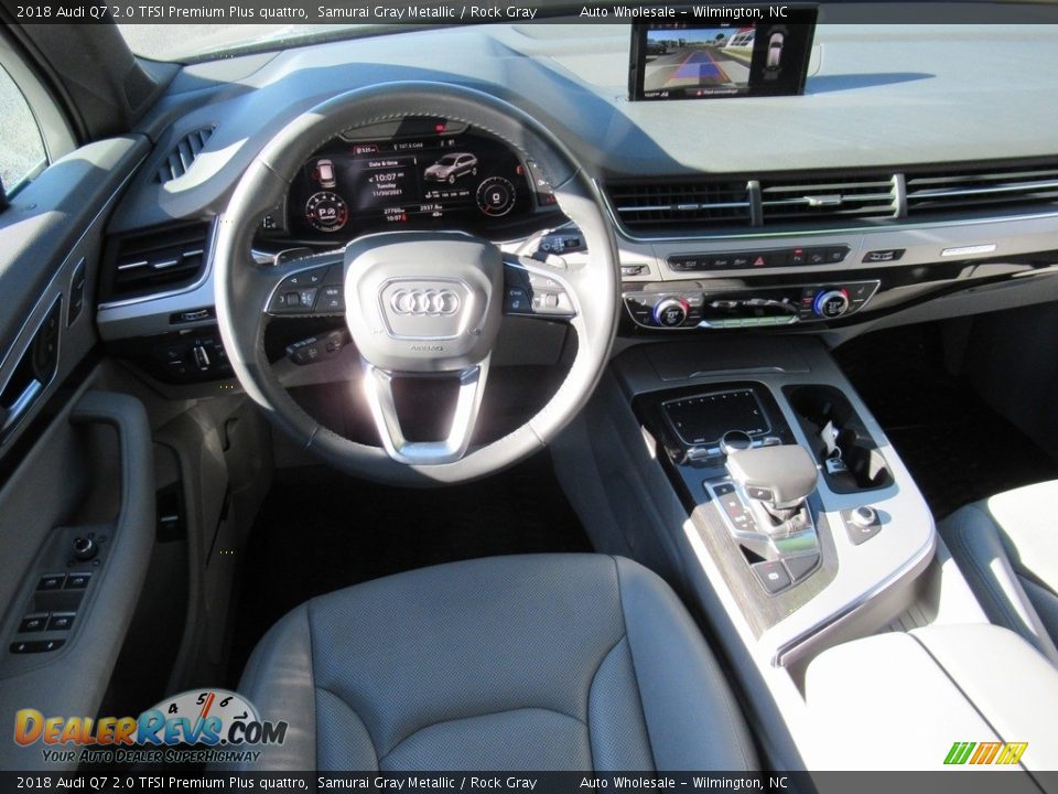 2018 Audi Q7 2.0 TFSI Premium Plus quattro Samurai Gray Metallic / Rock Gray Photo #15