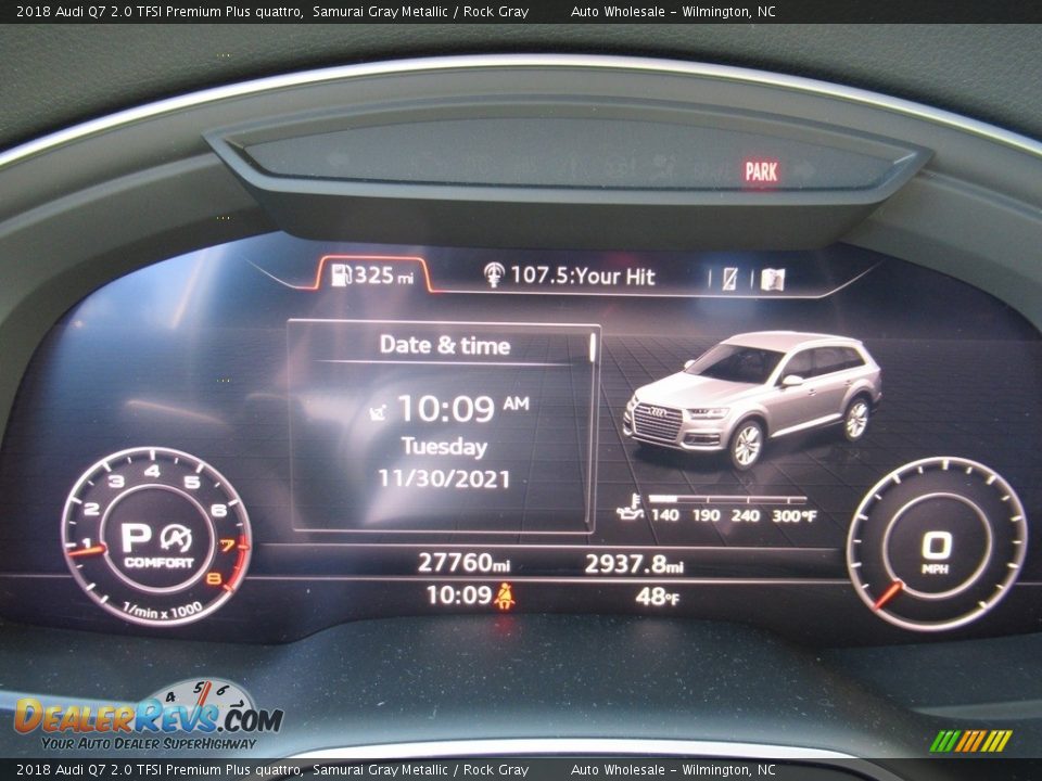 2018 Audi Q7 2.0 TFSI Premium Plus quattro Samurai Gray Metallic / Rock Gray Photo #16