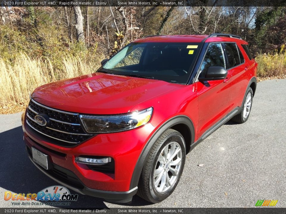 2020 Ford Explorer XLT 4WD Rapid Red Metallic / Ebony Photo #2