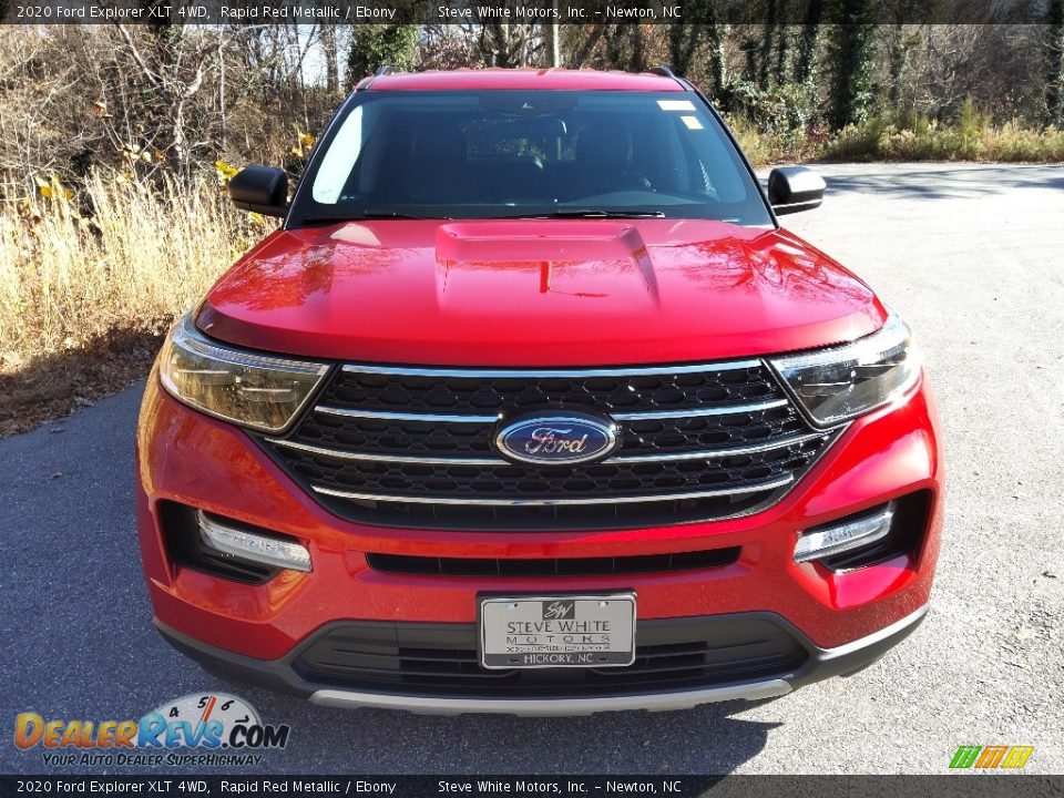 2020 Ford Explorer XLT 4WD Rapid Red Metallic / Ebony Photo #3