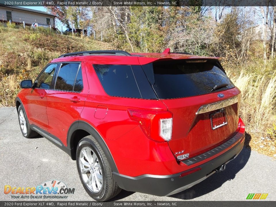 2020 Ford Explorer XLT 4WD Rapid Red Metallic / Ebony Photo #8