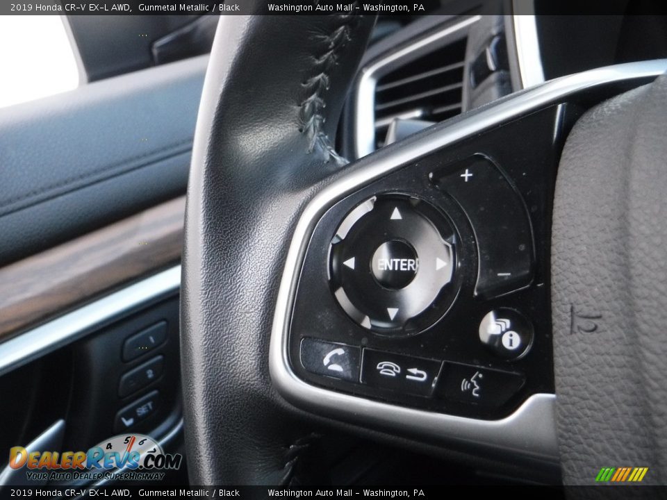 2019 Honda CR-V EX-L AWD Gunmetal Metallic / Black Photo #23