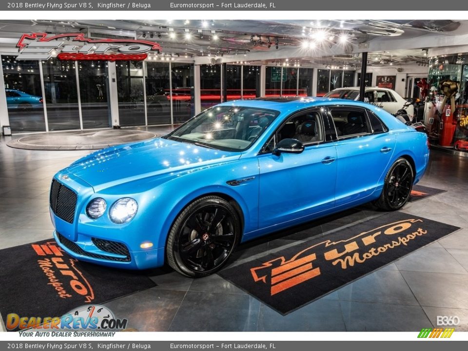 2018 Bentley Flying Spur V8 S Kingfisher / Beluga Photo #1