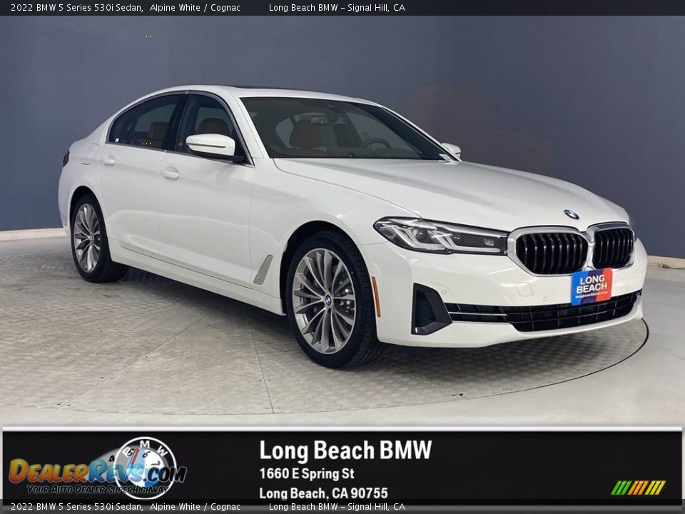 2022 BMW 5 Series 530i Sedan Alpine White / Cognac Photo #1