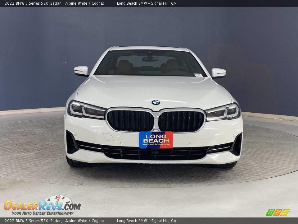 2022 BMW 5 Series 530i Sedan Alpine White / Cognac Photo #2