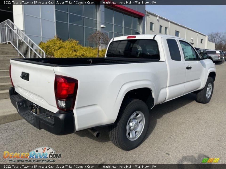 2022 Toyota Tacoma SR Access Cab Super White / Cement Gray Photo #9