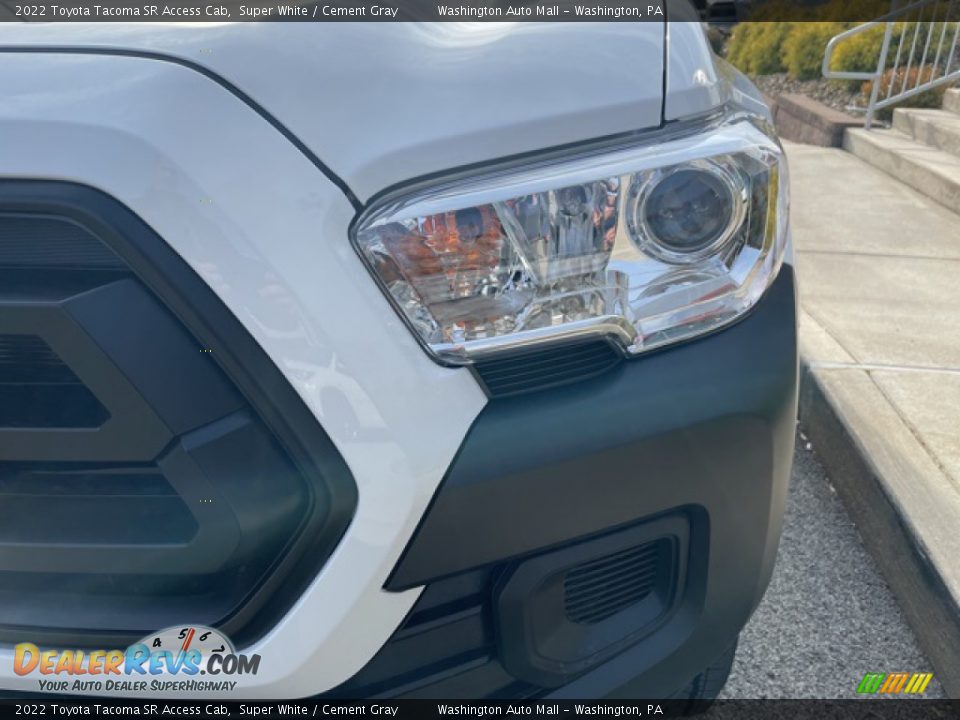 2022 Toyota Tacoma SR Access Cab Super White / Cement Gray Photo #10