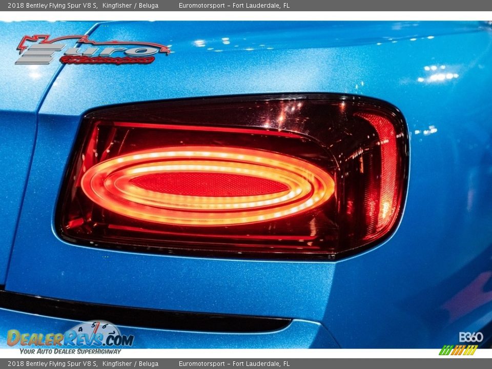 2018 Bentley Flying Spur V8 S Kingfisher / Beluga Photo #10