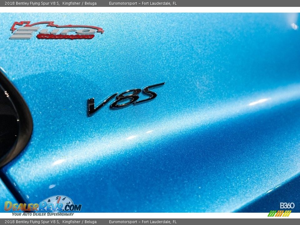 2018 Bentley Flying Spur V8 S Kingfisher / Beluga Photo #12