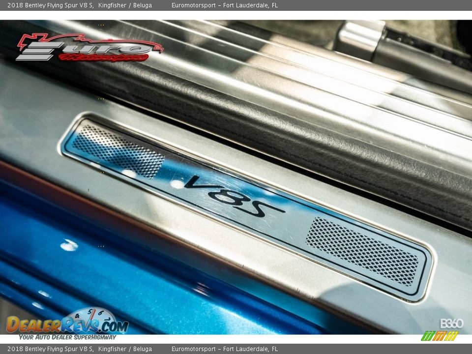 2018 Bentley Flying Spur V8 S Kingfisher / Beluga Photo #13