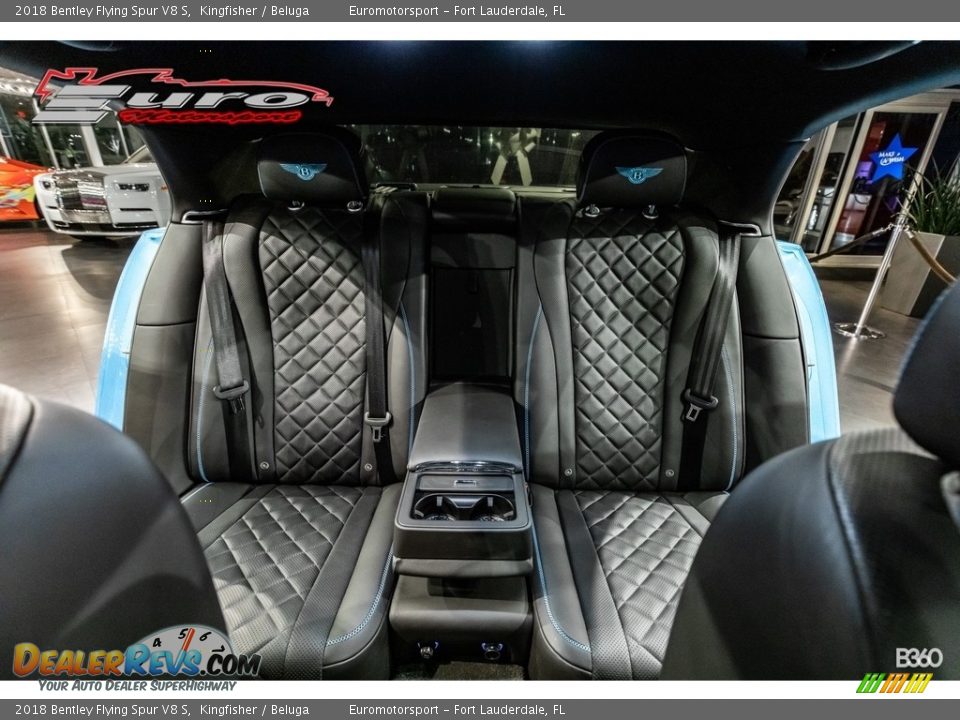 2018 Bentley Flying Spur V8 S Kingfisher / Beluga Photo #14