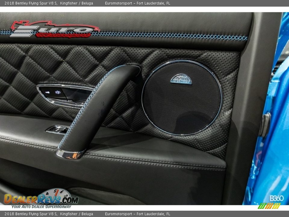 2018 Bentley Flying Spur V8 S Kingfisher / Beluga Photo #16