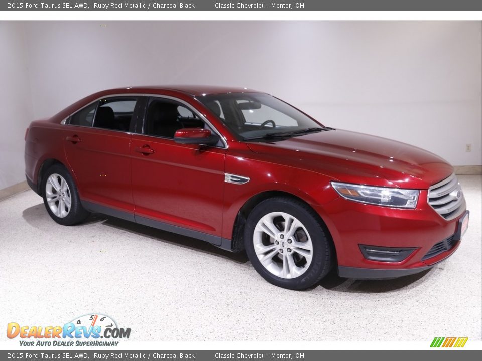 Ruby Red Metallic 2015 Ford Taurus SEL AWD Photo #1