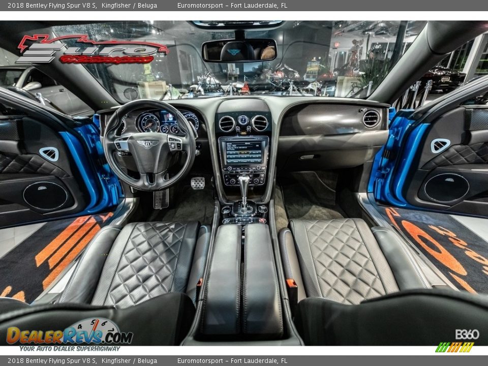 2018 Bentley Flying Spur V8 S Kingfisher / Beluga Photo #19