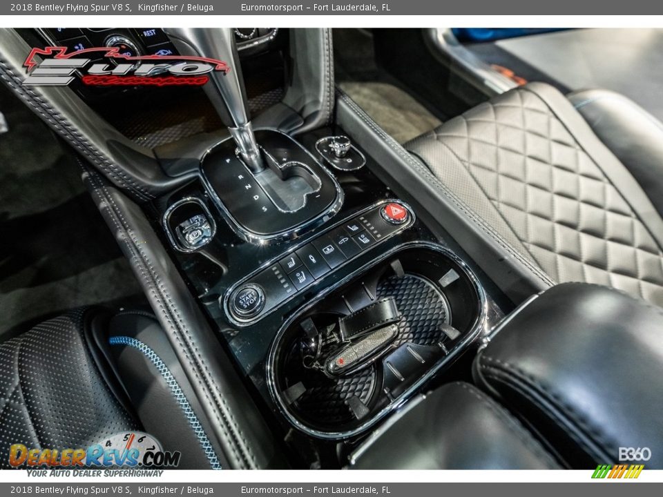 2018 Bentley Flying Spur V8 S Kingfisher / Beluga Photo #27