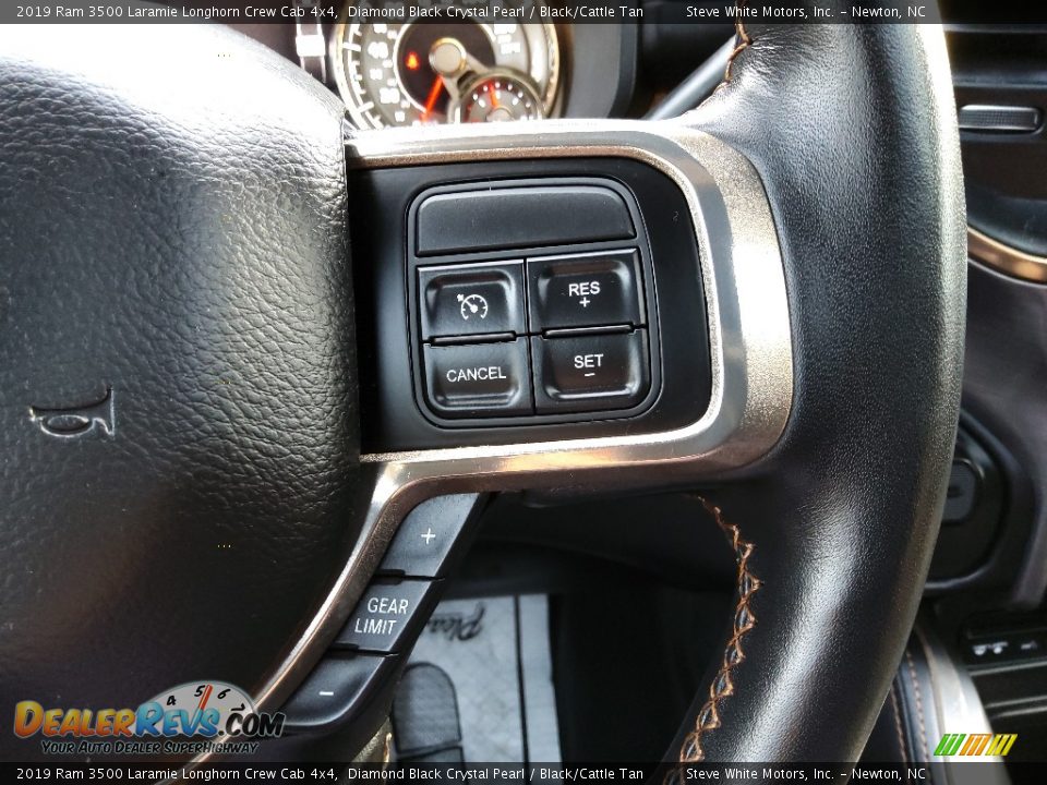 2019 Ram 3500 Laramie Longhorn Crew Cab 4x4 Steering Wheel Photo #25