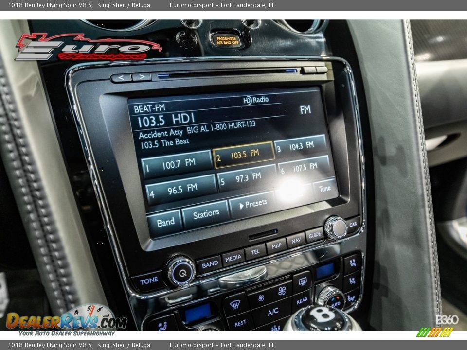 2018 Bentley Flying Spur V8 S Kingfisher / Beluga Photo #29