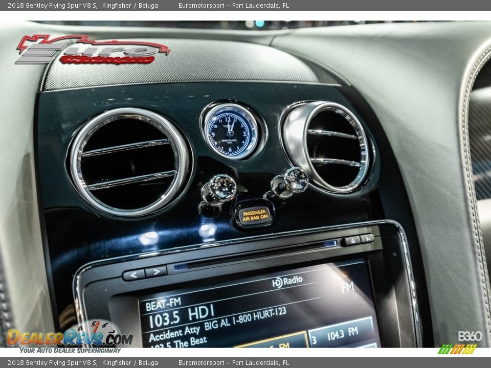 2018 Bentley Flying Spur V8 S Kingfisher / Beluga Photo #30