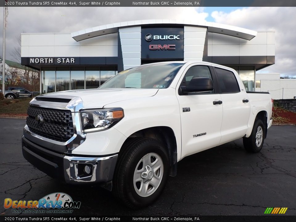 2020 Toyota Tundra SR5 CrewMax 4x4 Super White / Graphite Photo #1