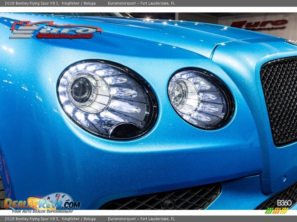 2018 Bentley Flying Spur V8 S Kingfisher / Beluga Photo #35