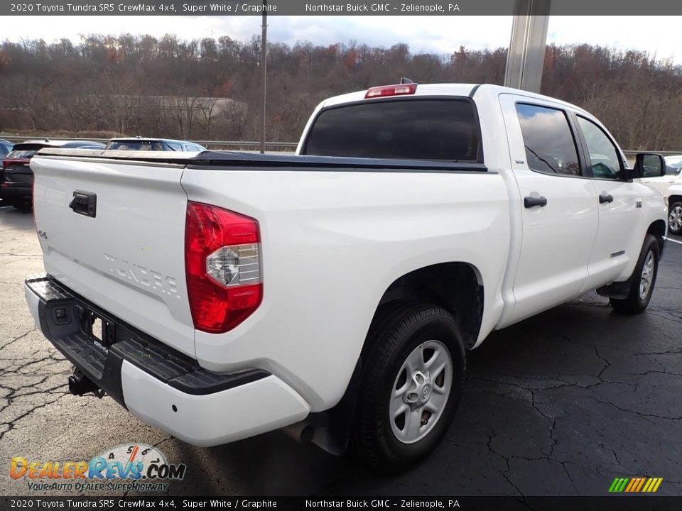 2020 Toyota Tundra SR5 CrewMax 4x4 Super White / Graphite Photo #9