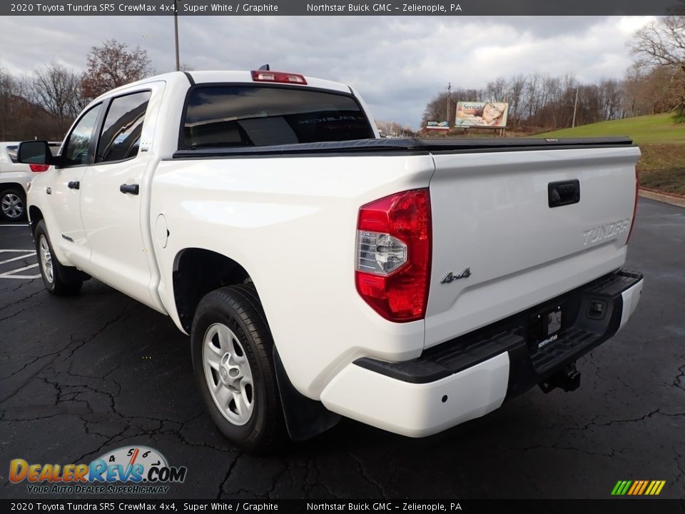 2020 Toyota Tundra SR5 CrewMax 4x4 Super White / Graphite Photo #11