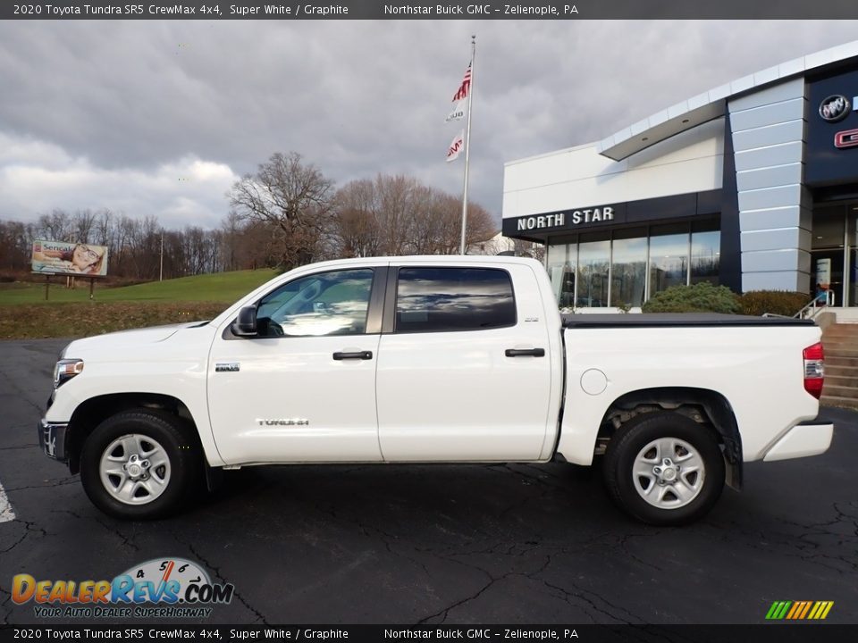 2020 Toyota Tundra SR5 CrewMax 4x4 Super White / Graphite Photo #12