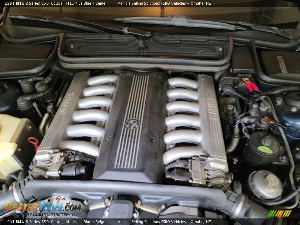 1991 BMW 8 Series 850i Coupe 5.0 Liter SOHC 24-Valve V12 Engine Photo #5