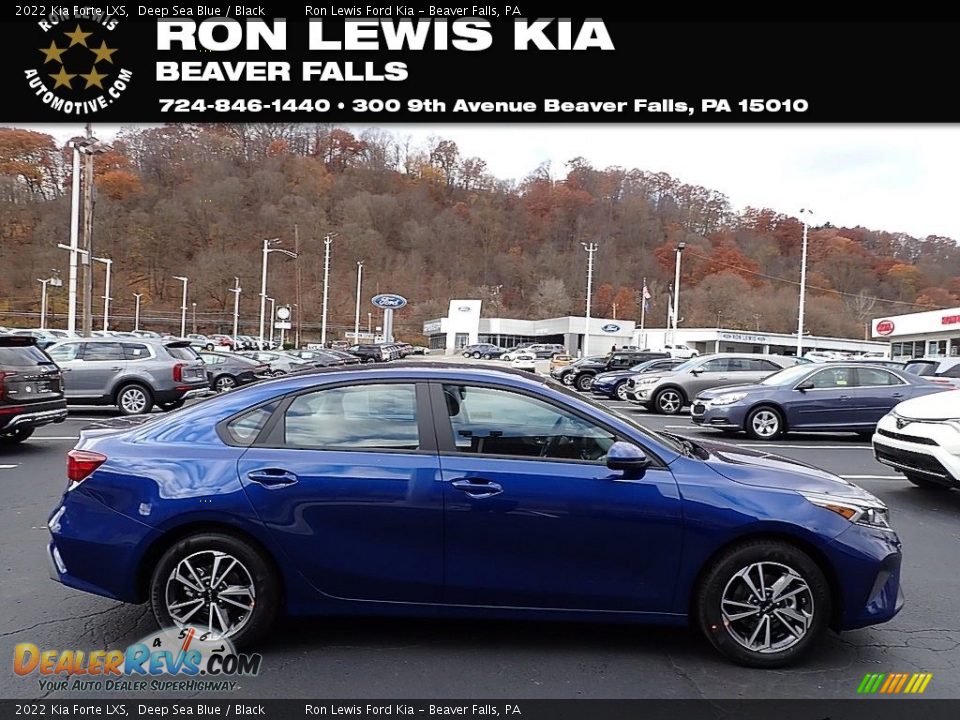 2022 Kia Forte LXS Deep Sea Blue / Black Photo #1