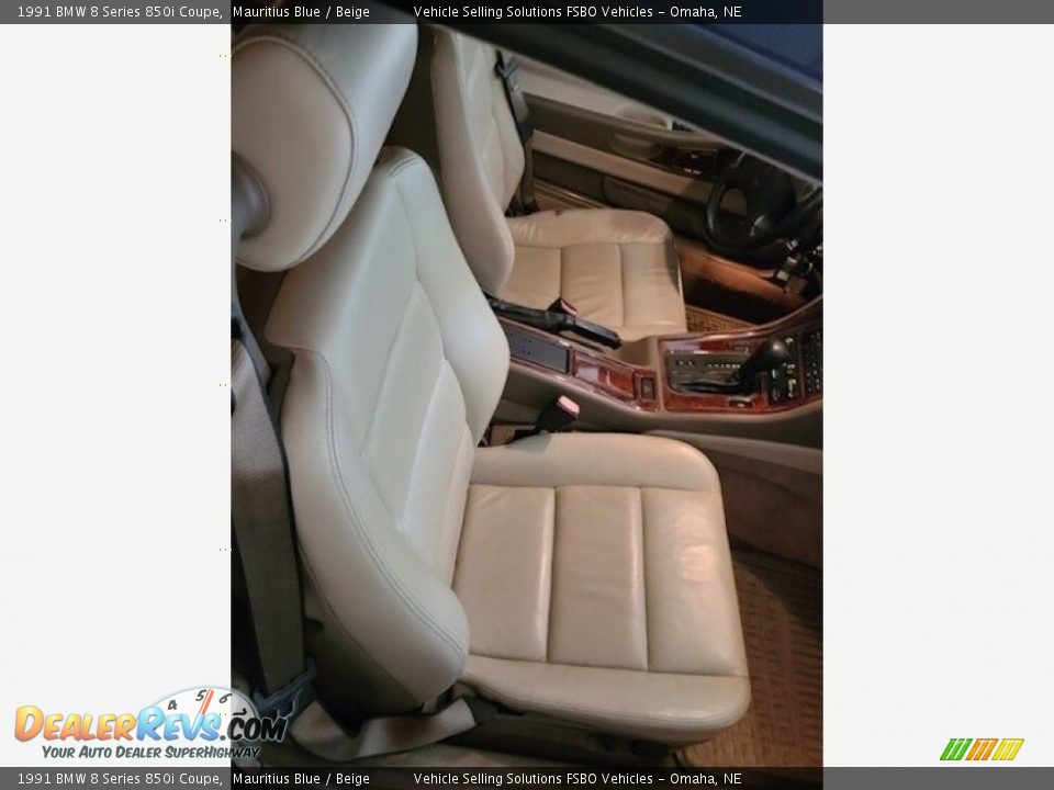 Rear Seat of 1991 BMW 8 Series 850i Coupe Photo #12