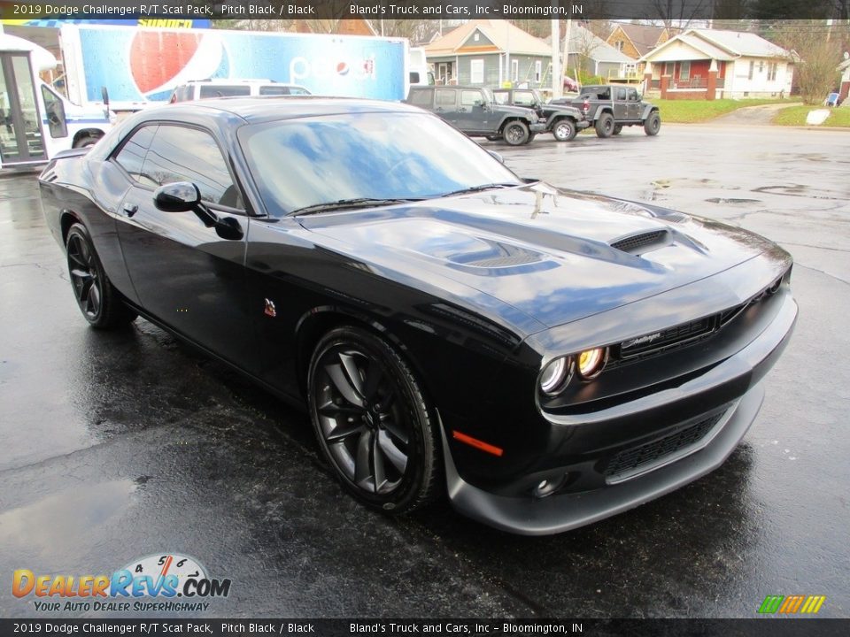 2019 Dodge Challenger R/T Scat Pack Pitch Black / Black Photo #5