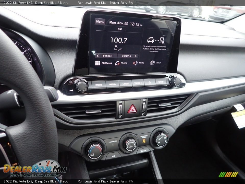 2022 Kia Forte LXS Deep Sea Blue / Black Photo #17